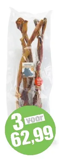 Beeztees Runderkophuid Voordeelzak (5 stuks) 70-80 cm Tijdelijk Beschikbaar